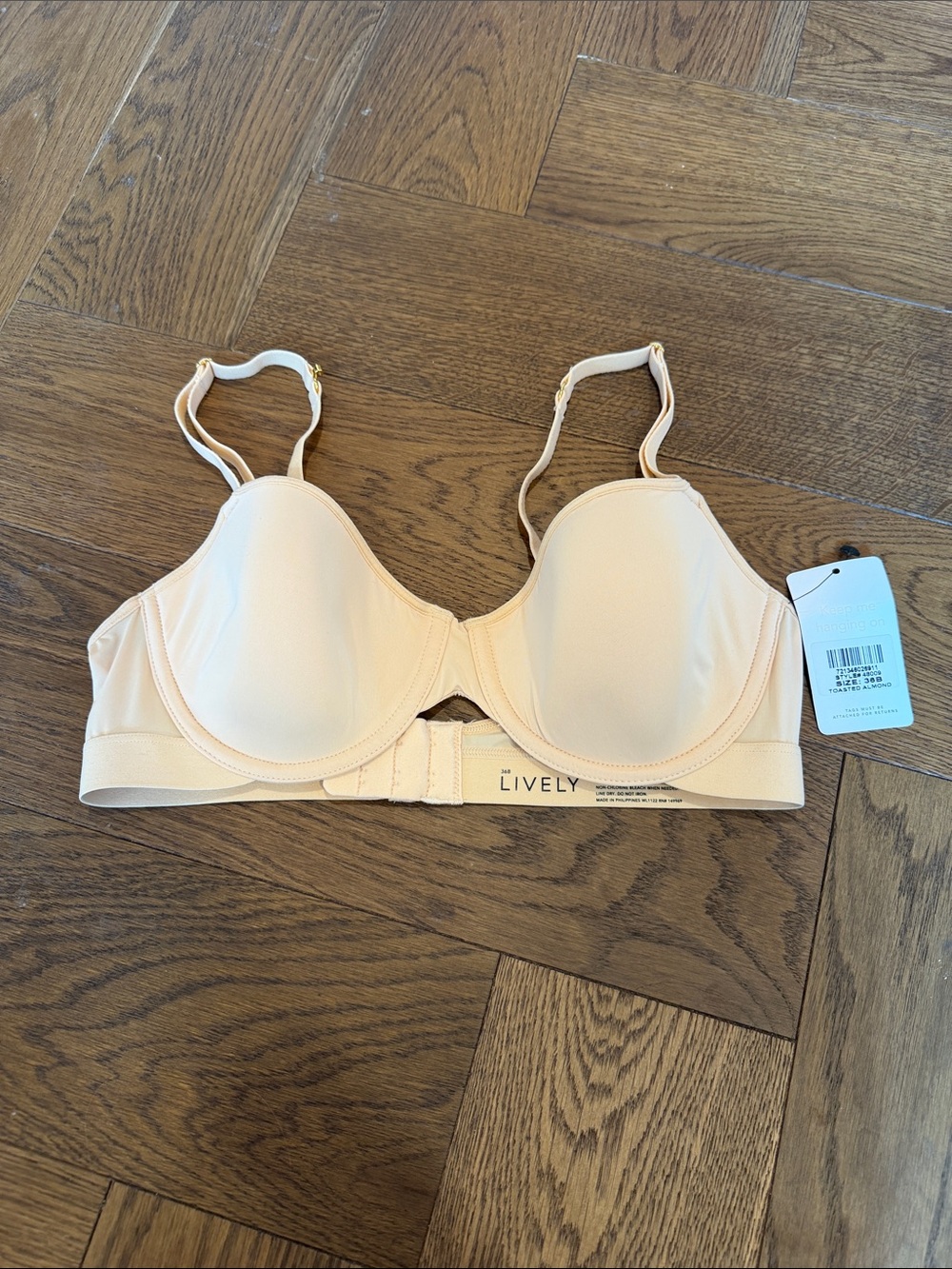 Lively Light Beige Underwire T-Shirt Bra